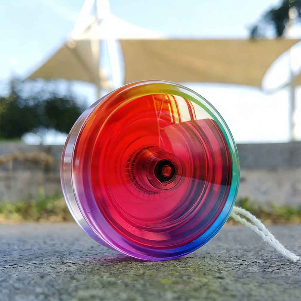 Rainbow Transparent Red Cap