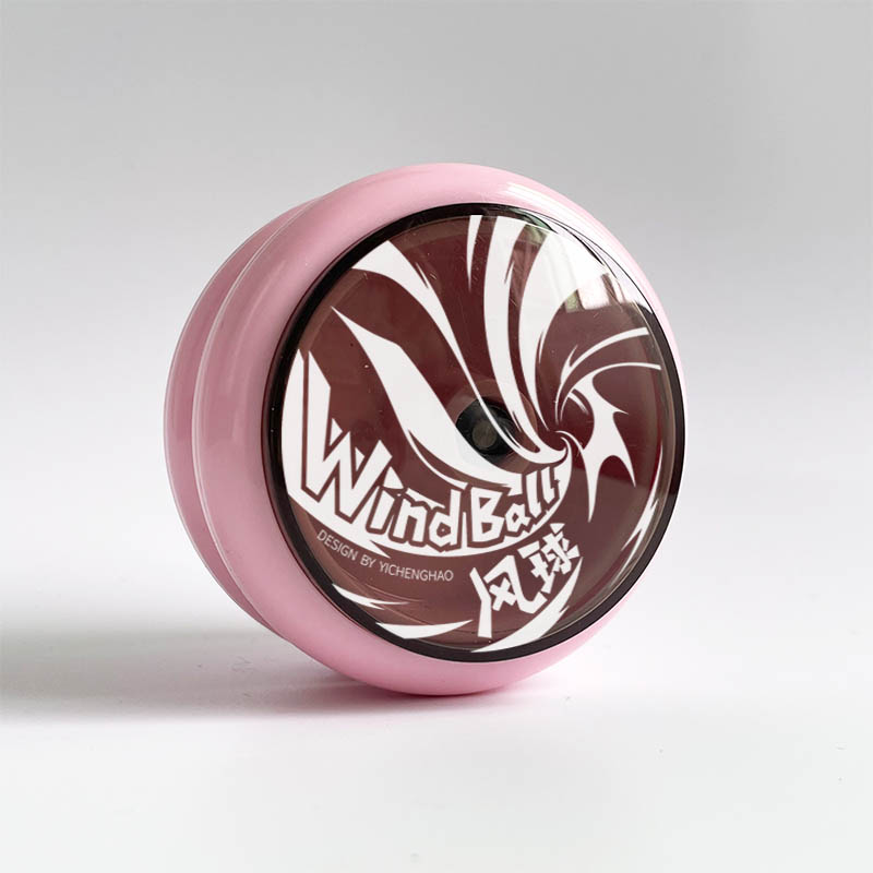Solid Pink-Clear Black Cap-White Logo