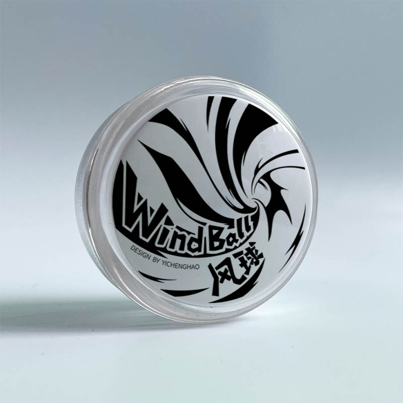 Clear-White Cap-Black Logo