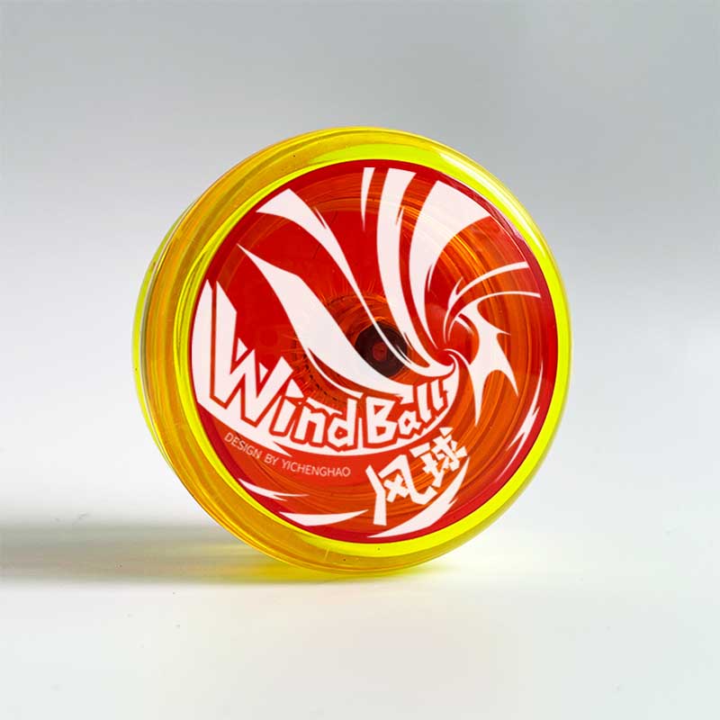 Neon Yellow-Clear Red Cap-White Logo