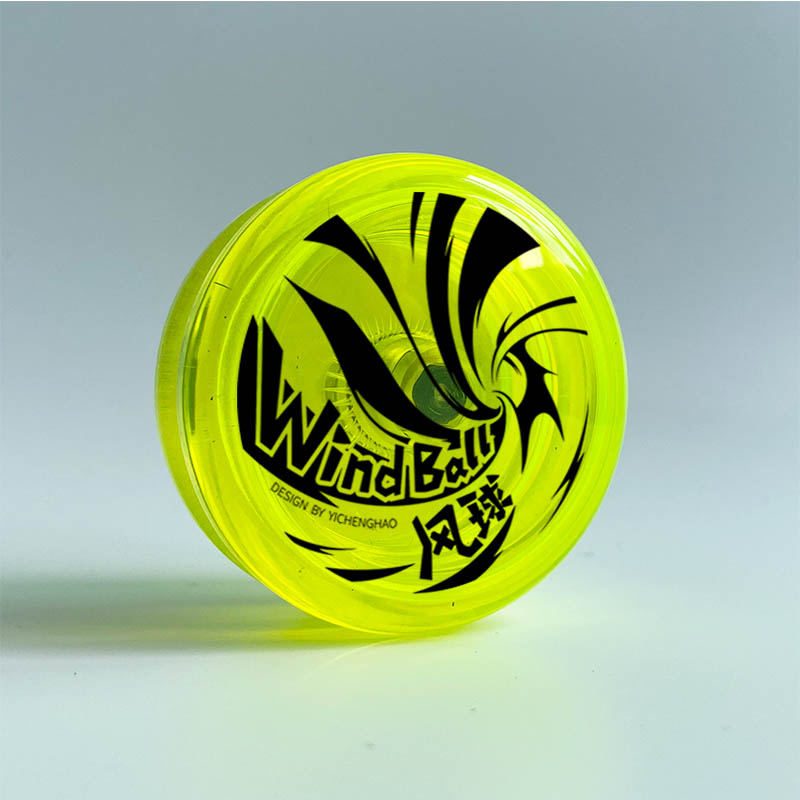 Neon Yellow-Clear Cap-Black Logo