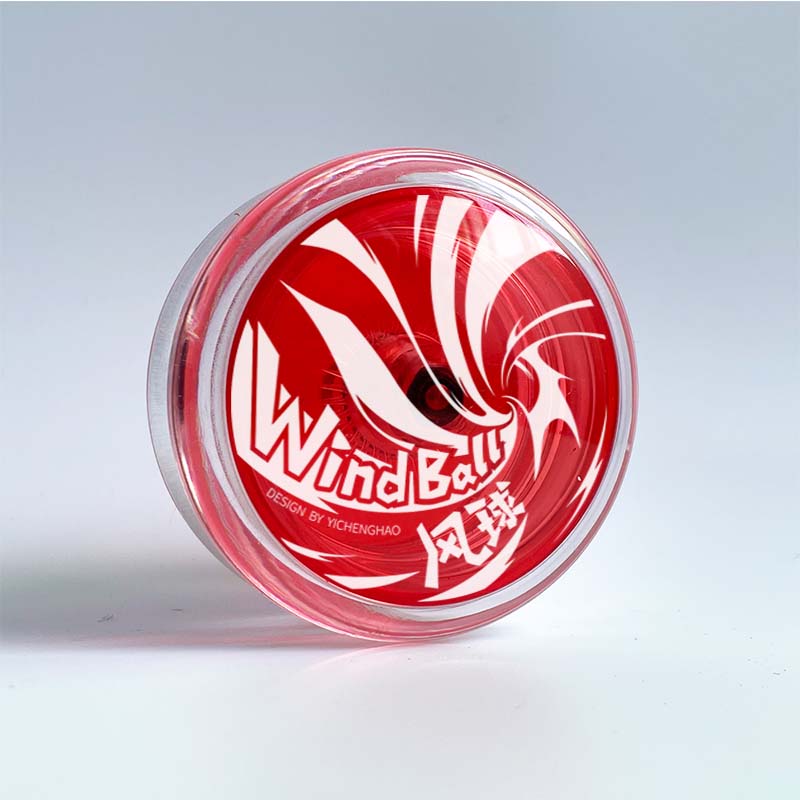 Clear-Clear Red Cap-White Logo