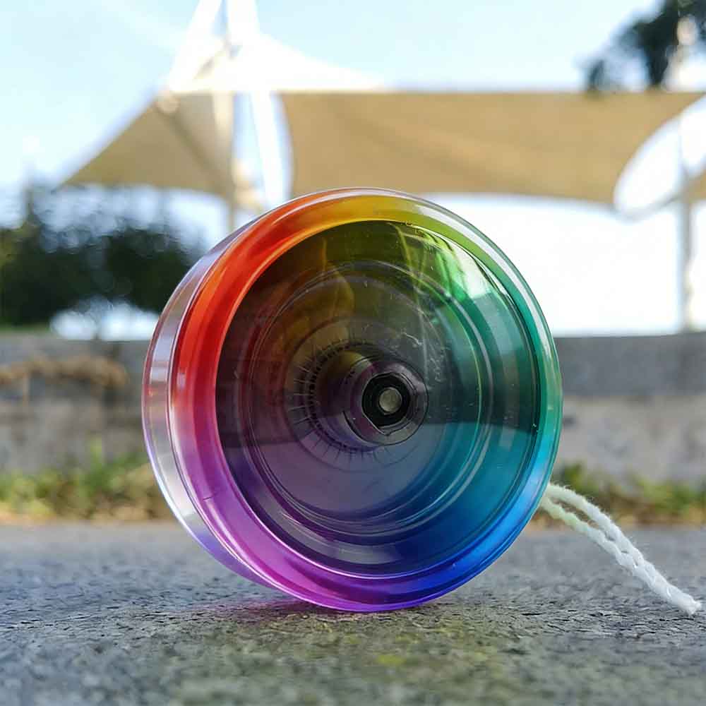 Rainbow Transparent Black Cap