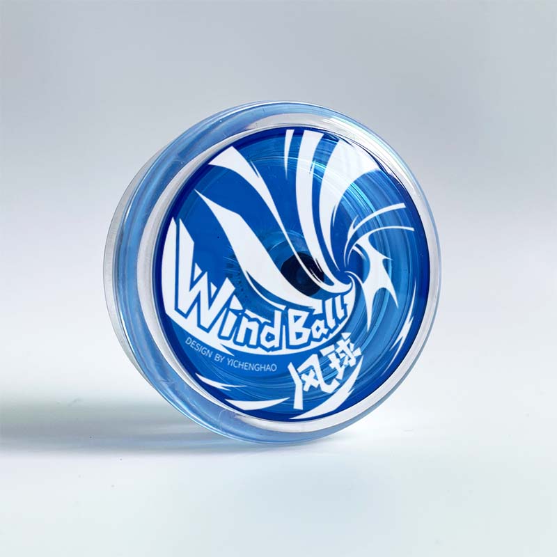 Clear-Clear Blue Cap-White Logo